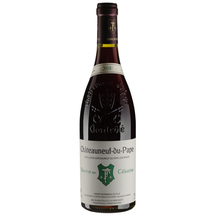 Вино Henri Bonneau_dupQm65 Chateauneuf-du-Pape Reserve des Celestins / Шатоньоф-дю-Пап Резерв де Селестан 2018, червоне сухе, 0.75 л Вино Henri Bonneau_dupQm65 Chateauneuf-du-Pape Reserve des Celestins / Шатоньоф-дю-Пап Резерв де Селестан 2018, червоне сухе, 0.75 л