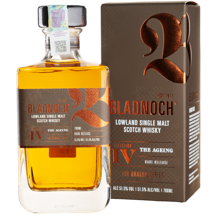 Віскі Bladnoch Dragon Series 4 (Red Wine Hoghead & Bourbon), gift box, 0.7 л Віскі Bladnoch Dragon Series 4 (Red Wine Hoghead & Bourbon), gift box, 0.7 л