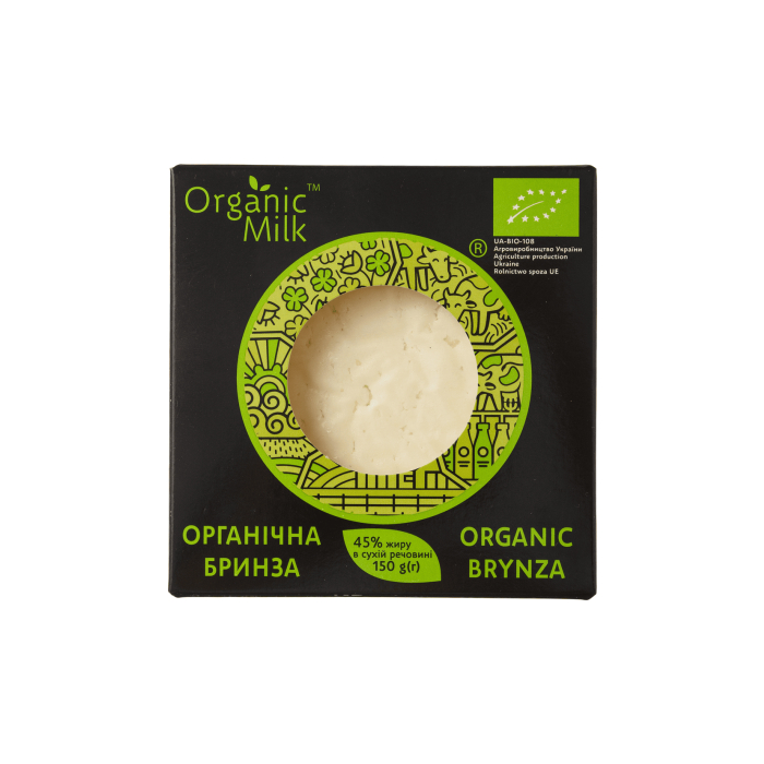 Сир розсільний з коров'ячого молока Бринза органічна 150г, Organic Milk