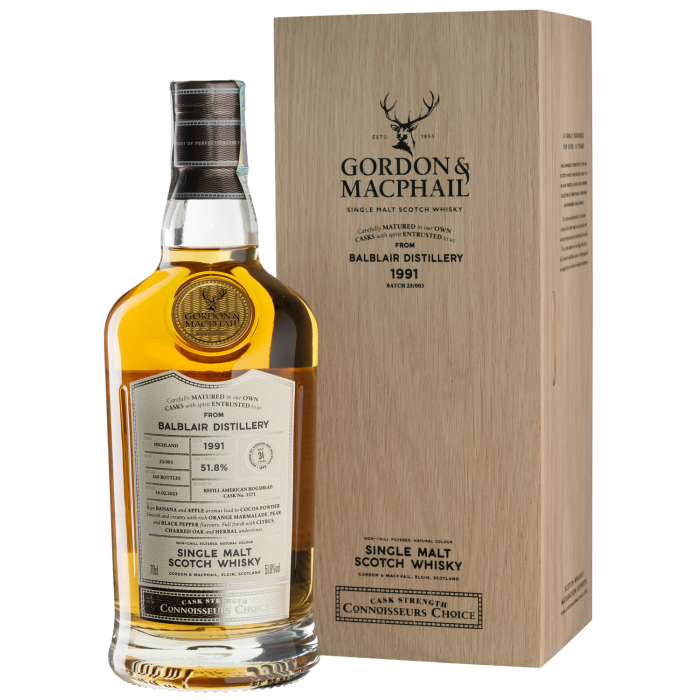 Віскі Gordon & MacPhail Balblair Connoisseurs Choice, gift box 1991, 0.7 л