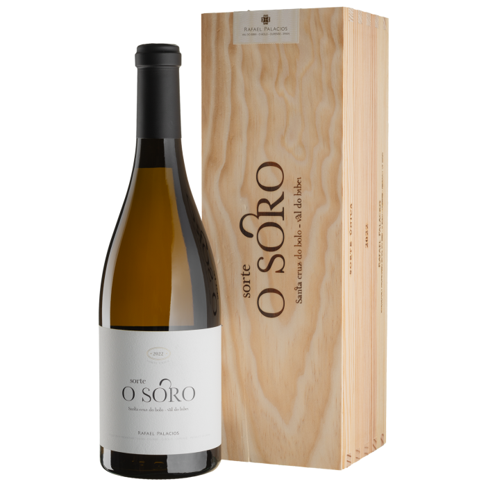 Вино Bodegas Rafael Palacios Sorte O Soro, wooden box / Сорте О Соро, дерев'яна коробка 2022, біле сухе, 0.75 л