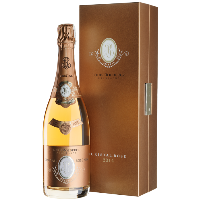 Шампанське Louis Roederer Cristal Rose / Кристал Розе, подарункова коробка 2014, рожеве, 0.75 л