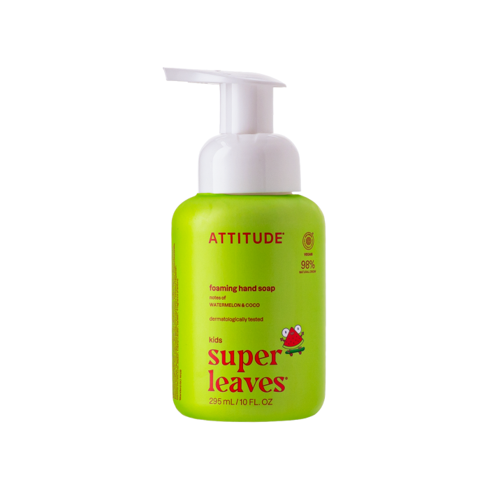 Піна для миття рук дитяча Кавун і кокос 295мл Little Leaves, Attitude
