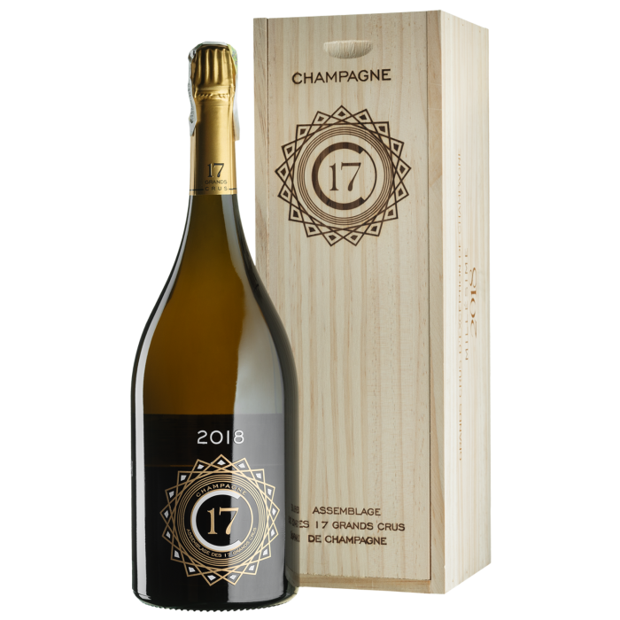 Шампанське Champagne Andre Julien C17 Grands Crus, gift box / C17 Гран Крю, подарункова коробка 2018, біле, 1.5 л