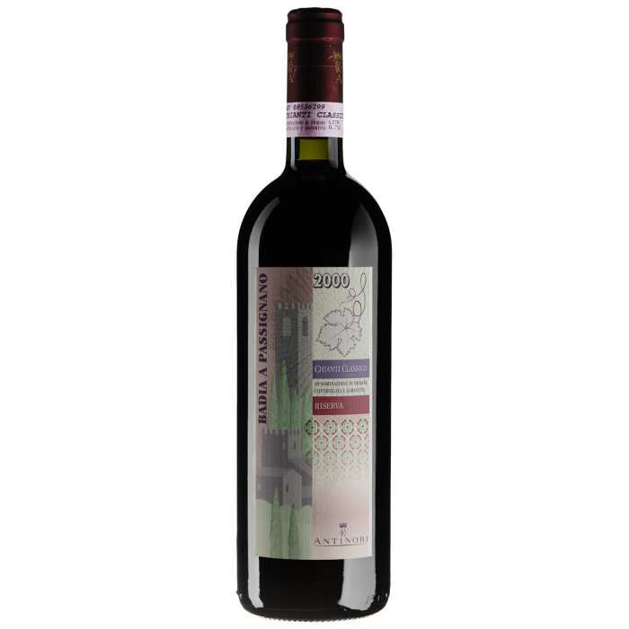 Вино Marchesi Antinori Badia a Passignano Chianti Classico Gran Selezione / Бадіа а Пассін`яно К'янті Класіко Гран Селіціоне 2000, червоне сухе, 0.75 л