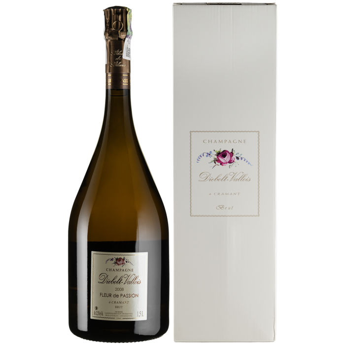 Шампанське Champagne Diebolt-Vallois Fleur de Passion, gift box / Фльор де Пассьон, подарункова коробка 2008, біле, 1.5 л