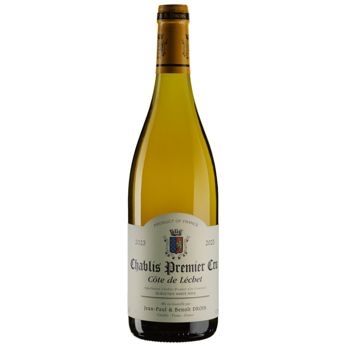 Вино Jean-Paul & Benoit Droin Chablis Cote de Lechet / Шаблі Кот де Леше 2023, біле сухе, 0.75 л