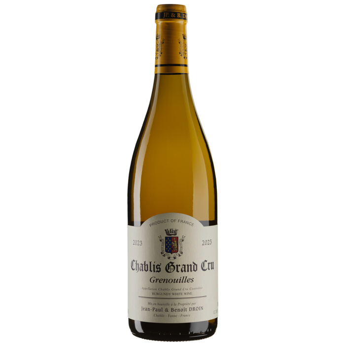 Вино Jean-Paul & Benoit Droin Chablis Grenouilles / Шаблі Гренуй 2023, біле сухе, 0.75 л