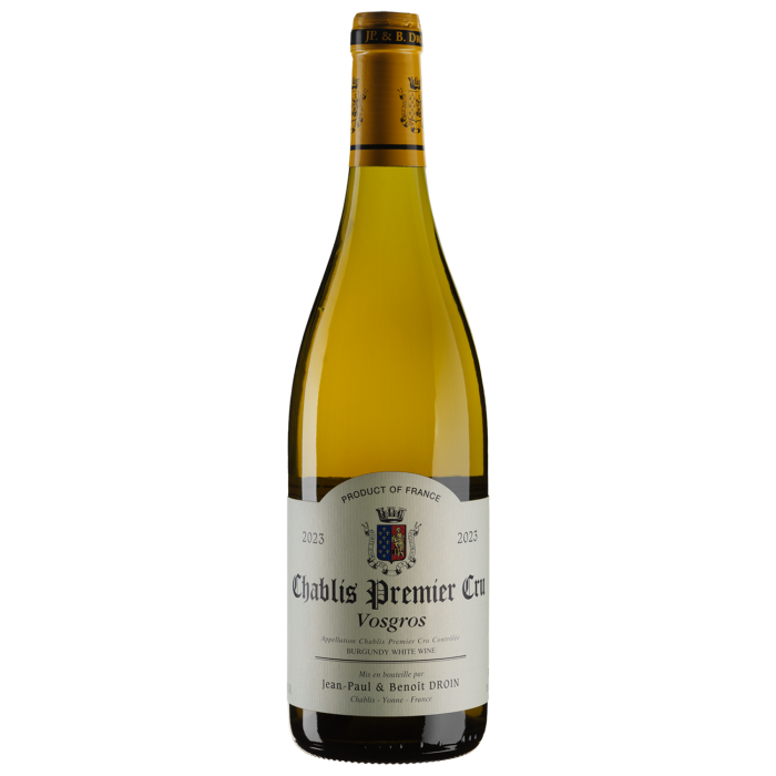 Вино Jean-Paul & Benoit Droin Chablis Vosgros / Шаблі Вогро 2023, біле сухе, 0.75 л