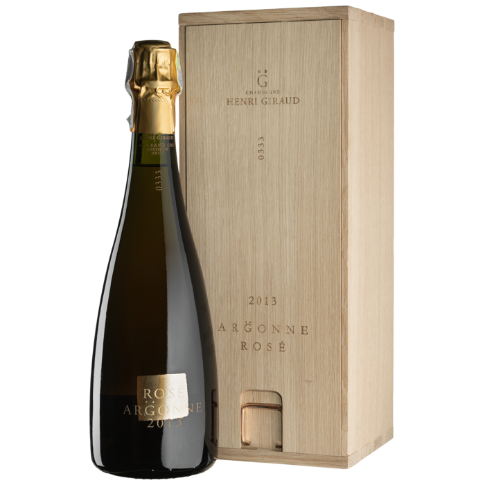 Шампанське Henri Giraud Argonne Rose Ay Grand Cru, wooden box / Аргон Розе Ай Гран Крю, дерев'яна коробка 2013, рожеве, 0.75 л