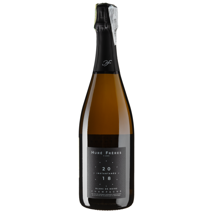 Шампанське Champagne Hure Freres Instantanee (Blanc De Noirs) / Енстантані (Блан Де Нуар) 2018, біле, 0.75 л Шампанське Champagne Hure Freres Instantanee (Blanc De Noirs) / Енстантані (Блан Де Нуар) 2018, біле, 0.75 л