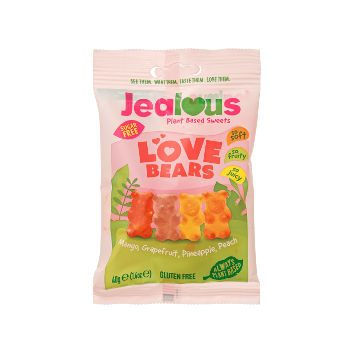 Цукерки желейні з підсолоджувачами "Улюблені ведмежатка" 40г, Jealous Sweets