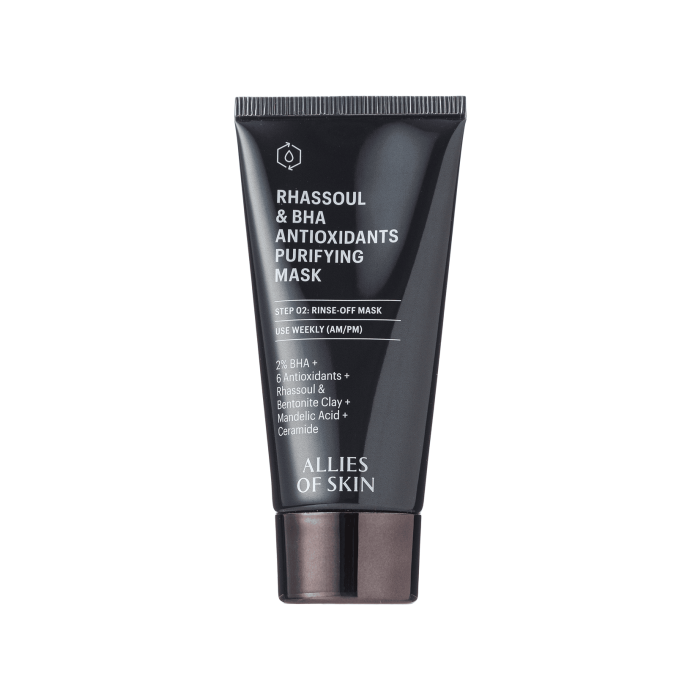 Маска очищуюча для обличчя Расул та BHA Антиоксиданти "Rhassoul & BHA Antioxidants" 50мл, Allies of Skin
