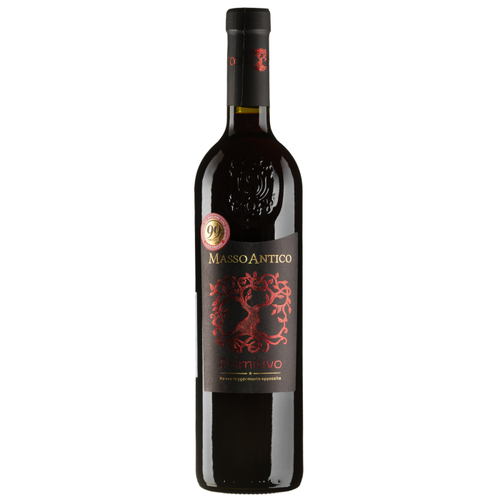 Вино Masso Antico Primitivo Salento IGT Da Uve Leggermente Appassite / Прімітіво Саленто IGT Да Уве Леджерменте Аппассіте, червоне напівсухе, 0.75 л