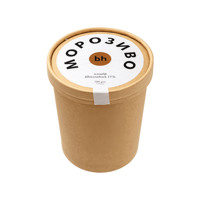 Морозиво пломбір Шоколадний 15% 700г, Bakehouse