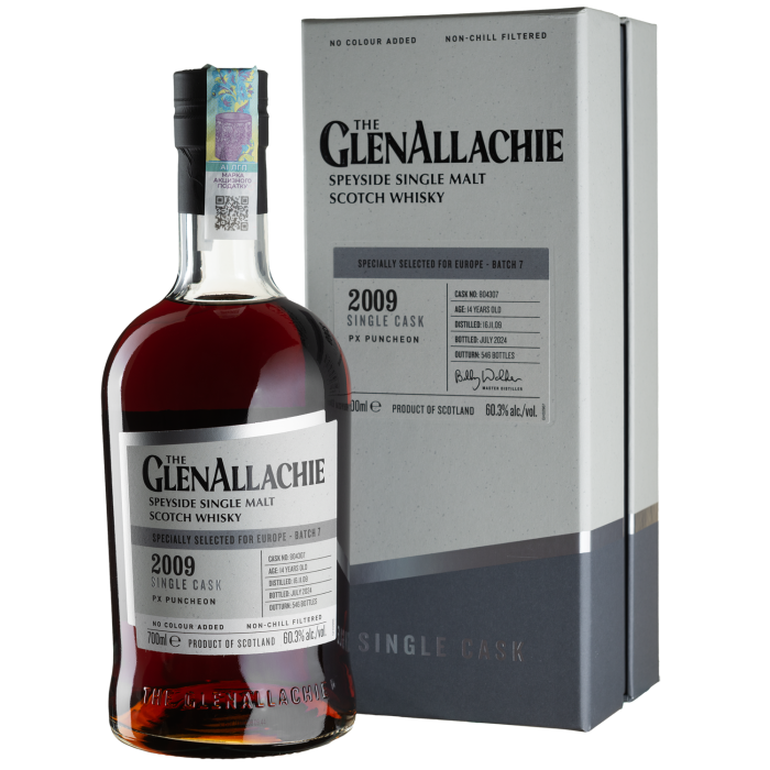 Віскі GlenAllachie PX Puncheon, gift box 2009, 0.7 л
