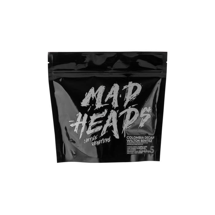 Кава зернова свіжообсмажена Колумбія Вілтон бенітез Декаф 250г, Madheads Coffee Roasters