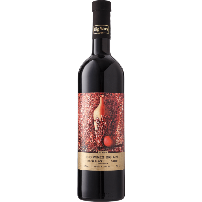 Вино Big Wines Big Art Odesa Black Oaked / Біг Арт Одеський чорний Оакд, червоне сухе, 0.75 л
