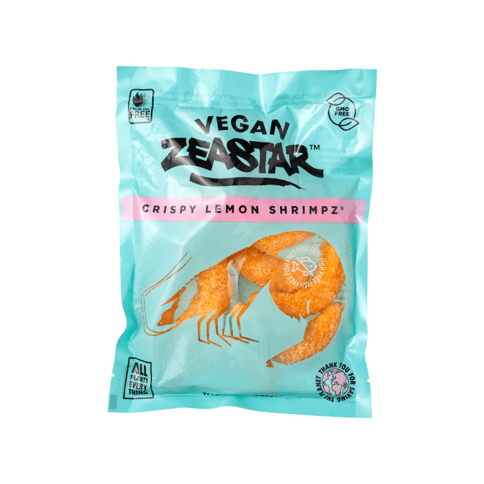 Креветка рослинна в паніровці з лимоном заморожена 250г, Vegan Zeastar