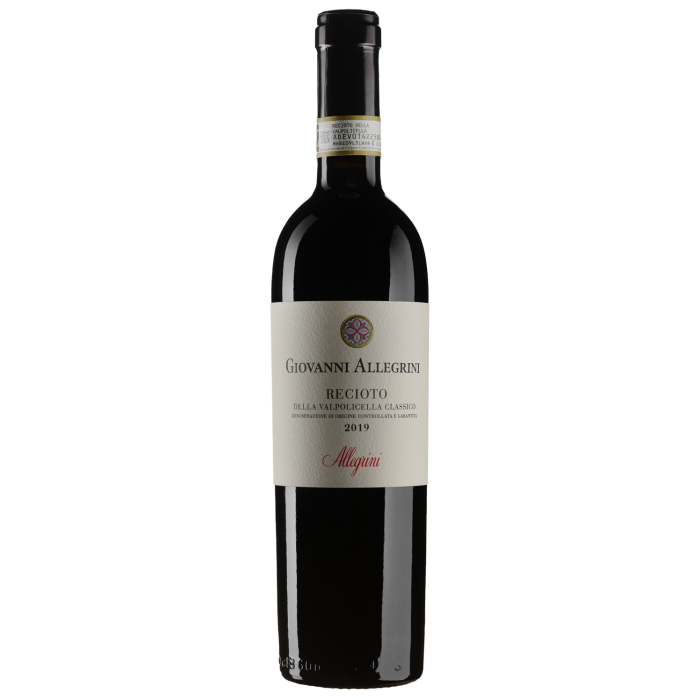Вино Allegrini Recioto Valpolicella Classico Giovanni Allegrini / Речото Вальполічелла Классіко Джованні Аллегріні 2019, червоне солодке, 0.5 л Вино Allegrini Recioto Valpolicella Classico Giovanni Allegrini / Речото Вальполічелла Классіко Джованні Аллегріні 2019, червоне солодке, 0.5 л