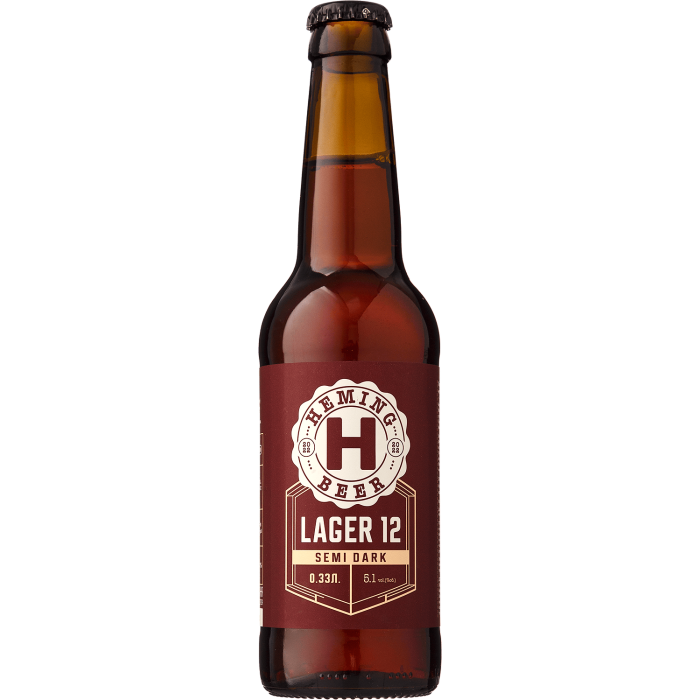 Пиво Heming Lager 12 Semi Dark, 0.33 л Пиво Heming Lager 12 Semi Dark, 0.33 л