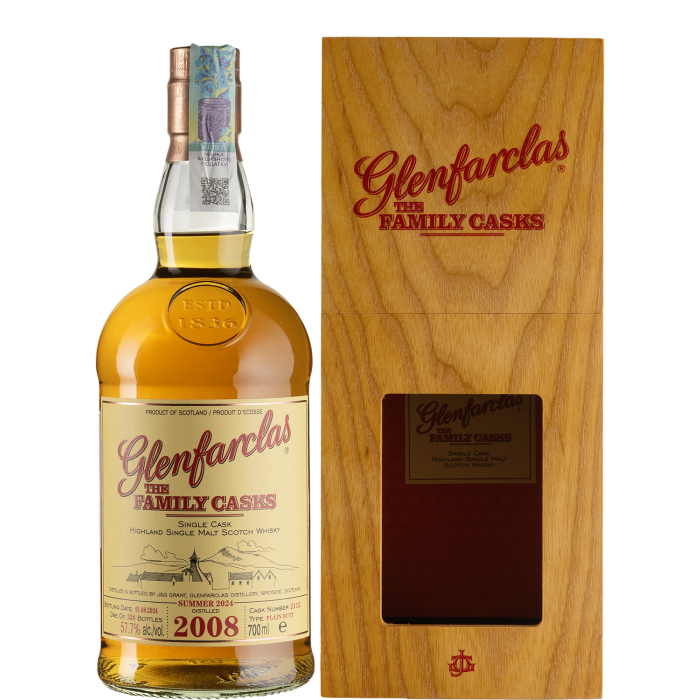 Віскі Glenfarclas The Family Cask S24 #2112, wooden box 2008, 0.7 л