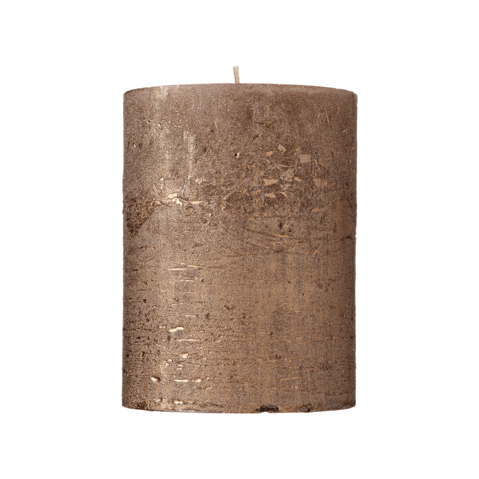 Свічка циліндрична кольору античного золота 10х13см Rustic Metal, Luz Your Senses