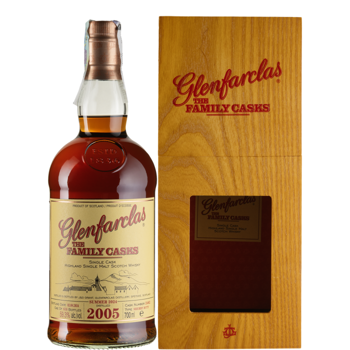 Віскі Glenfarclas The Family Cask, wooden box 2005, 0.7 л