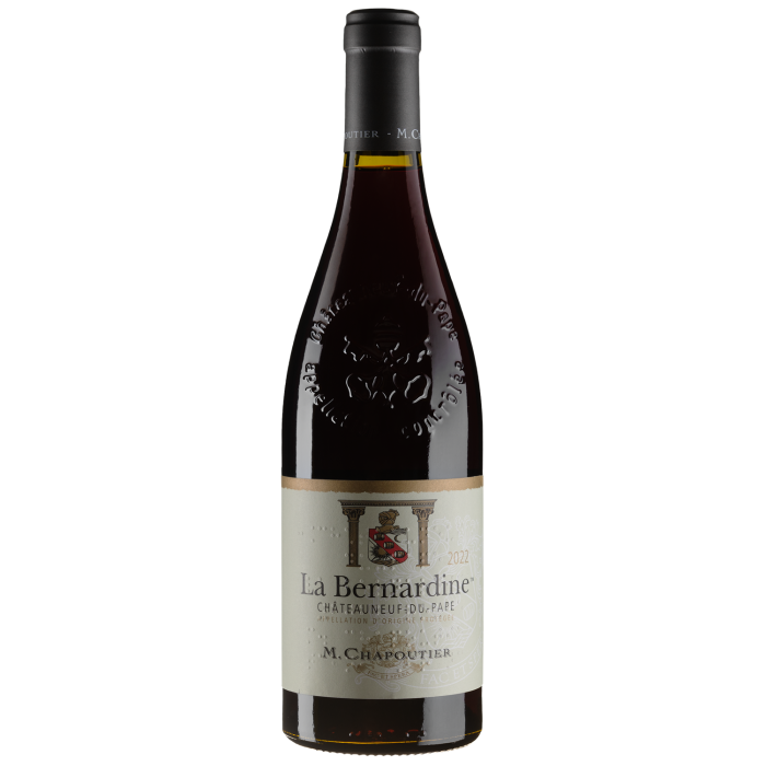 Вино Chapoutier Chateauneuf du Pape La Bernardine Rouge / Шатаньоф дю Пап Ла Бернардін Руж 2022, червоне сухе, 0.75 л