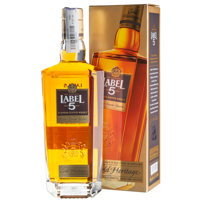 Віскі Label 5 Gold Heritage, gift box, 0.7 л