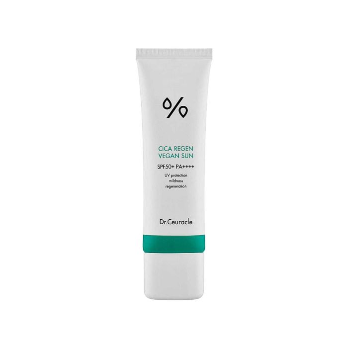 Сонцезахисний веганський крем з екстрактом азіатською центели SPF 50 50мл Cica Regen, Dr.Ceuracle