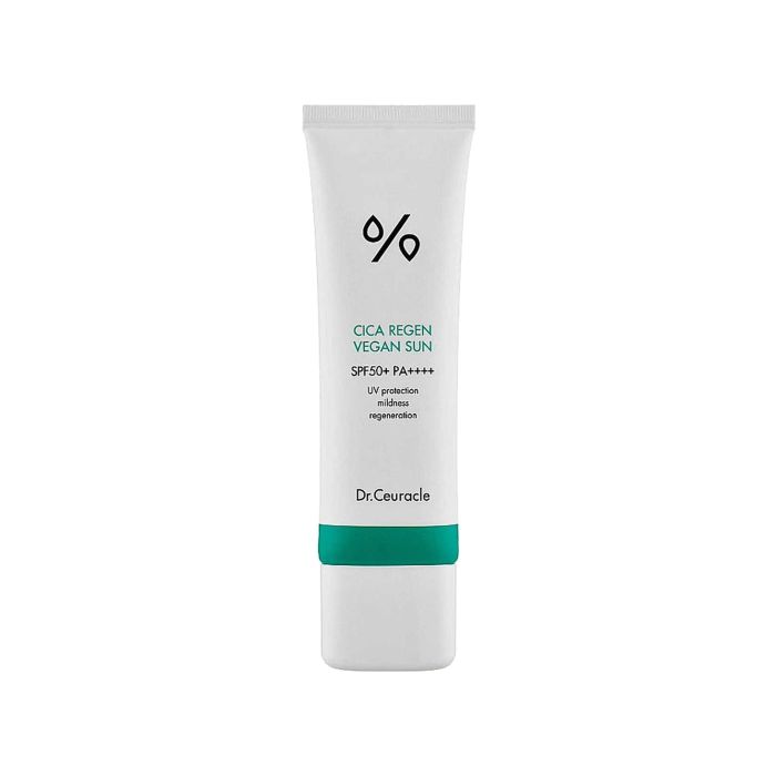 Сонцезахисний веганський крем з екстрактом азіатською центели SPF 50 50мл Cica Regen, Dr.Ceuracle