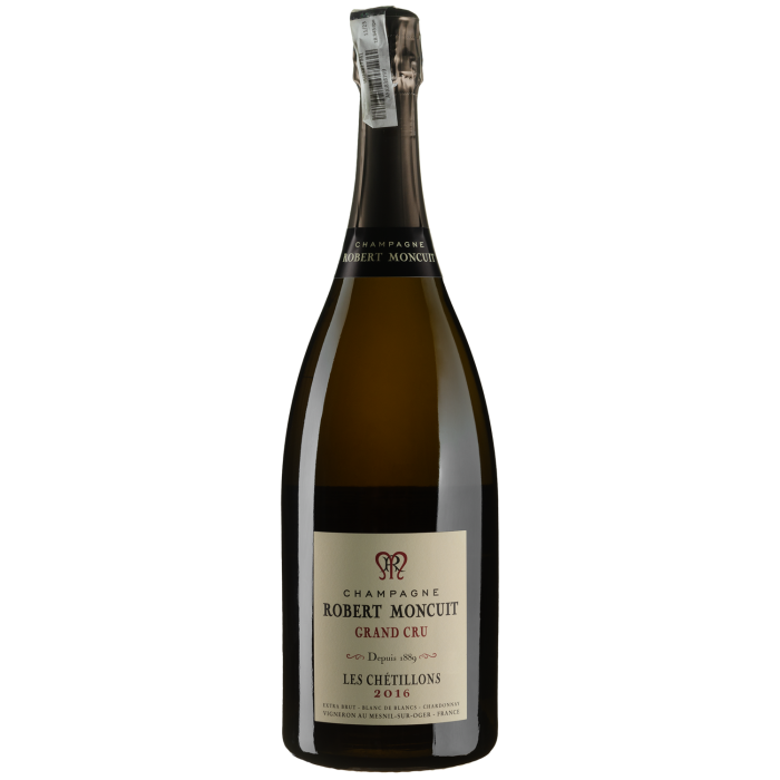 Шампанське Robert Moncuit Les Chetillons Grand Cru Blanc de Blancs Extra Brut / Ле Шетілон Гран Крю Блан де Блан 2016, біле, 1.5 л