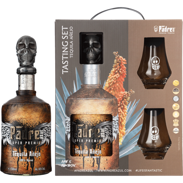 Текіла Anejo + 2 glasses, 0.7 л