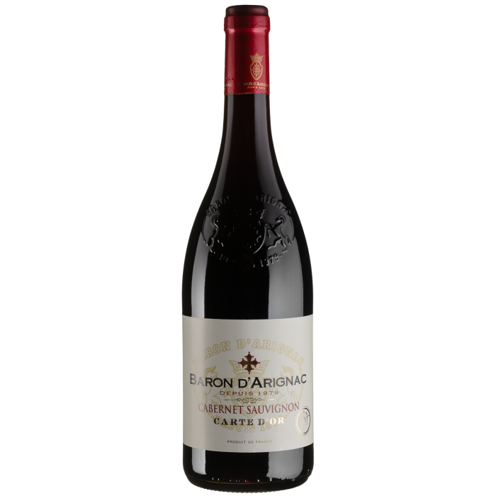 Вино Baron d'Arignac Cabernet Sauvignon IGP d'Oc / Каберне Совіньйон IGP d'Oc, червоне сухе, 0.75 л