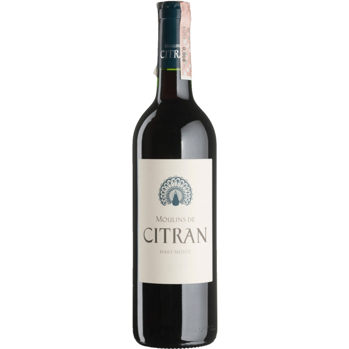 Вино Moulins de Citran Moulins de Citran / Мулін де Сітран, червоне сухе, 0.75 л