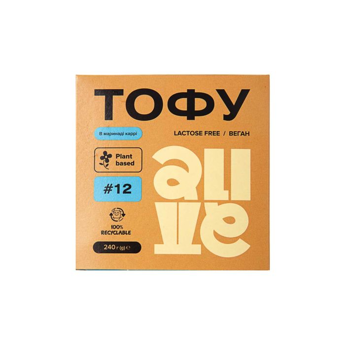 Тофу в соусі каррі пастеризований 240г, Alive