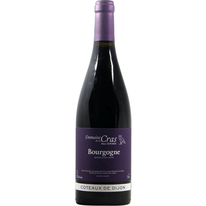 Вино Domaine de la Cras Bourgogne Coteaux de Dijon Rouge / Бургонь Кото де Діжон Руж 2020, червоне сухе, 0.75 л