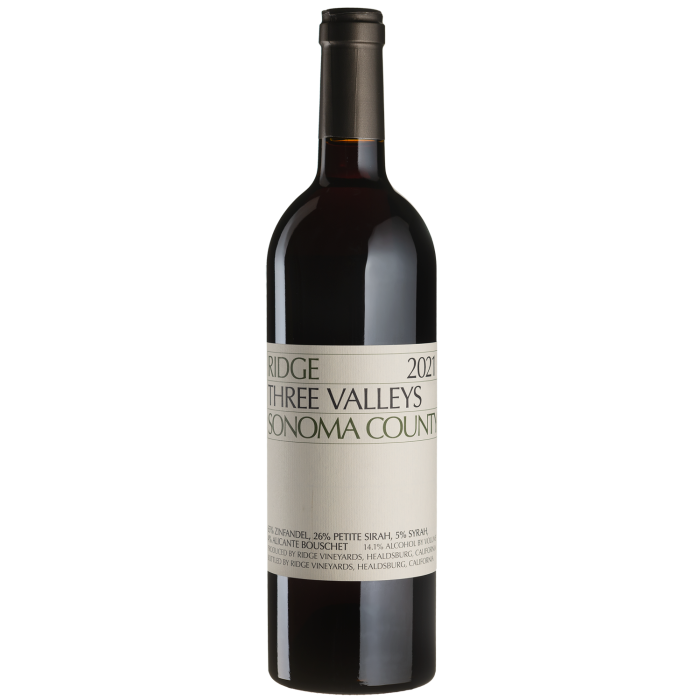 Вино Ridge Vineyards Three Valleys / Срі Валліс 2021, червоне сухе, 0.75 л Вино Ridge Vineyards Three Valleys / Срі Валліс 2021, червоне сухе, 0.75 л