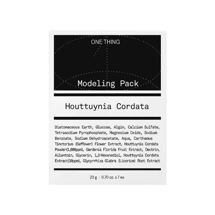 Набір масок для обличчя моделюючих з екстрактом гуттуїнії Houttuynia Cordata 7штх30г, One Thing Набір масок для обличчя моделюючих з екстрактом гуттуїнії Houttuynia Cordata 7штх30г, One Thing