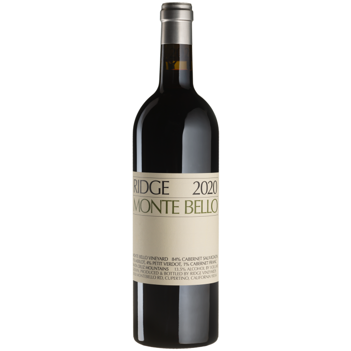 Вино Ridge Vineyards California Monte Bello / Каліфорнія Монте Белло 2020, червоне сухе, 0.75 л