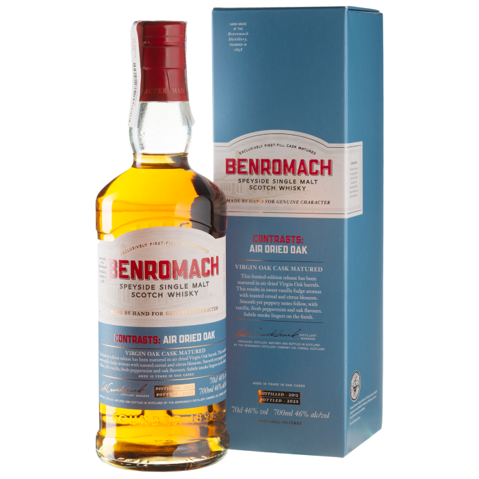 Віскі Benromach Virgin Oak Air Dried, gift box, 0.7 л