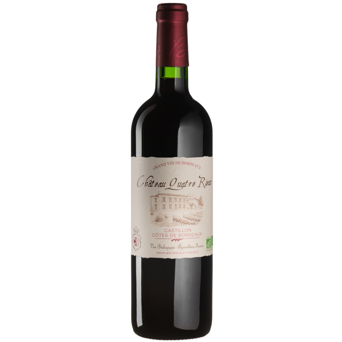 Вино Chateau Quatre Rieux Chateau Quatre Rieux / Шато Куатр Рійо, червоне сухе, 0.75 л