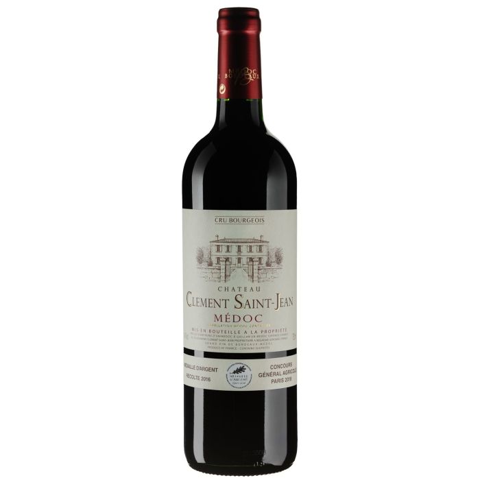 Вино Chateau Clement Saint-Jean Chateau Clement Saint-Jean / Шато Клемен Сен-Жан, червоне сухе, 0.75 л