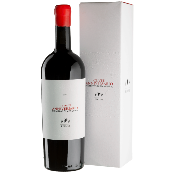 Вино Felline Felline Primitivo Di Manduria DOP Riserva, gift box / Фелліне Прімітіво Ді Мандурія DOP Різерва, подарункова коробка 2010, червоне напівсухе, 0.75 л