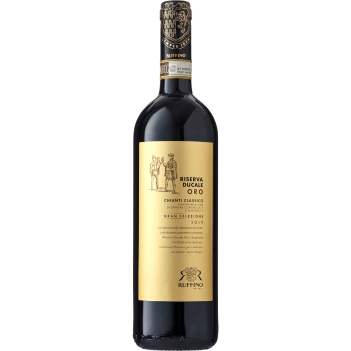 Вино Ruffino Riserva Ducale Oro Chianti Classico Riserva Gran Selezione / Різерва Дукалє Оро Кьянті Классіко Різерва Гран Селезьйон 2019, червоне сухе, 0.75 л