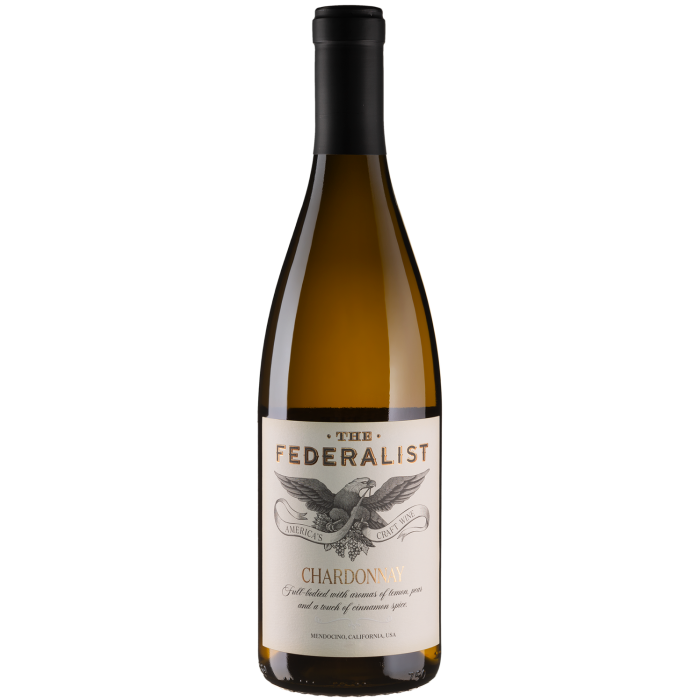 Вино The Federalist Chardonnay / Шардоне, біле сухе, 0.75 л