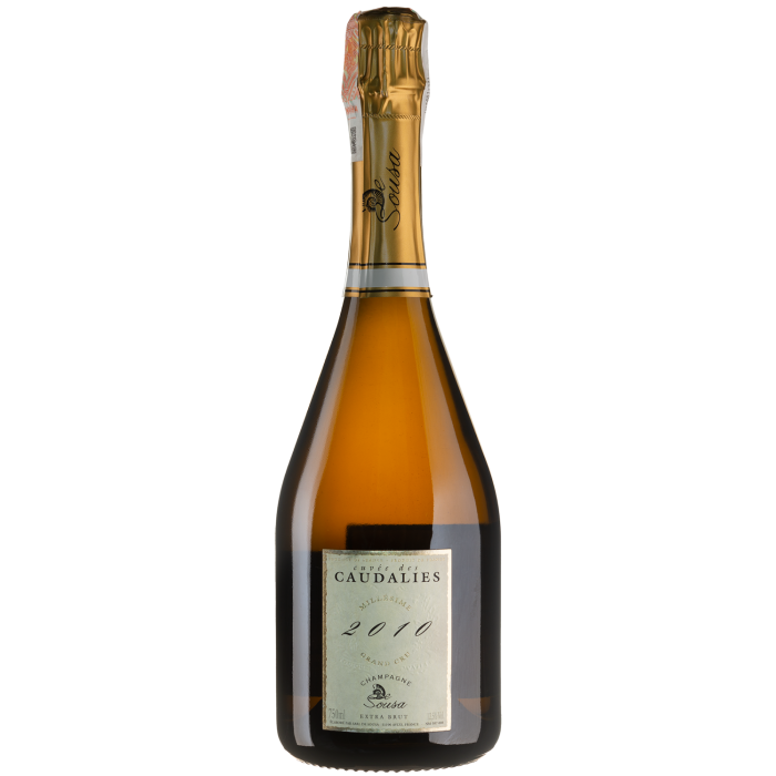 Шампанське De Sousa Cuvee des Caudalies Millesime / Кюве де Каудаліс Мілзім 2010, біле, 0.75 л