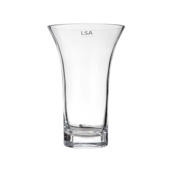 Ваза скляна прозора 22см Flower, LSA international