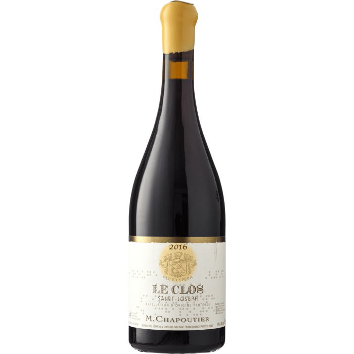 Вино Chapoutier Saint-Joseph Les Clos / Сен-Жозеф Ле Кло 2016, червоне сухе, 0.75 л